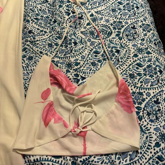 NWT Princess Polly Karalle Skirt Set Cream / Pink Size 12 - Picture 11 of 12